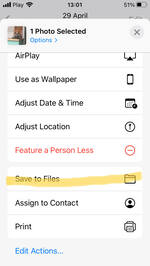 Files Send - Share button dialog